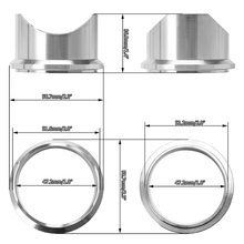 50mm BOV Weld-On Aluminum V-Band Flange