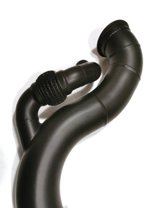 Downpipe 280zx ProTunerz ProTunerz Exhaust Kit  3" Stainless Steel Nissan Zcar Datsun Turbo Charging Turbo Charge Catback Yback Muffler Resonator Vband 