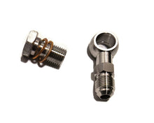 AN6 to M14X1.5 Banjo Bolt Stainless Steel Fitting Brake Line Adapter Turbo Coolant Fitting