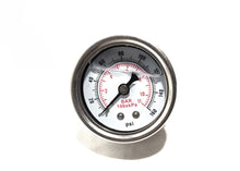 1-1/2 inch glycerin-filled fuel pressure gauge with 0–15 PSI range and 1/8-inch NPT connection.

Stainless steel fuel pressure gauge with clear 0–15 PSI dial and brass connection.

Glycerin-filled 0–15 PSI pressure gauge for measuring fuel and liquid pressure.

Compact 1-1/2 inch fuel pressure gauge with 1/8-inch NPT thread and stainless steel case.
