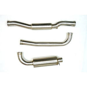 ProTunerz Exhaust Kit 240z 260z 280z 3" Stainless Steel Nissan Zcar Datsun Turbo Charging Turbo Charge Catback Yback Muffler Resonator Vband 