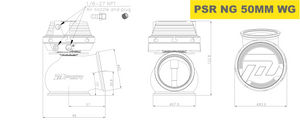 PS 50mm Vband External Wastegate