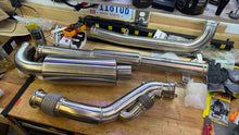 ProTunerz Exhaust Kit 240z 260z 280z 3" Stainless Steel Nissan Zcar Datsun Turbo Charging Turbo Charge Catback Yback Muffler Resonator Vband  Lseries l28 l28et